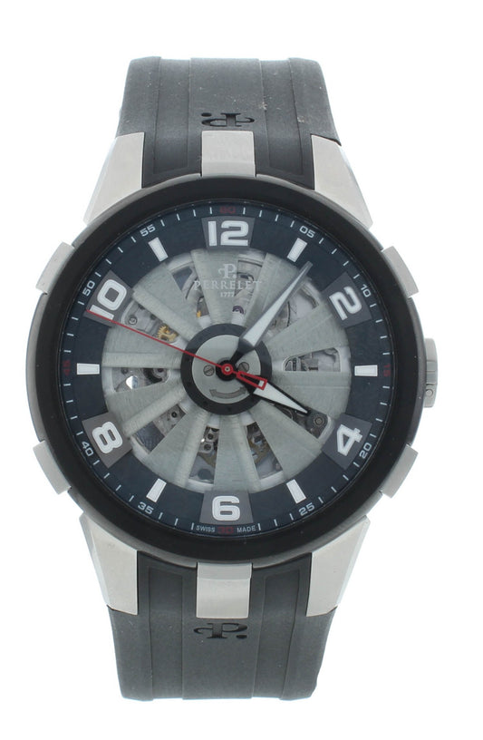 Perrelet Turbine Skeleton 44mm In-House Movement Automatic Men’s Watch A1082/1
