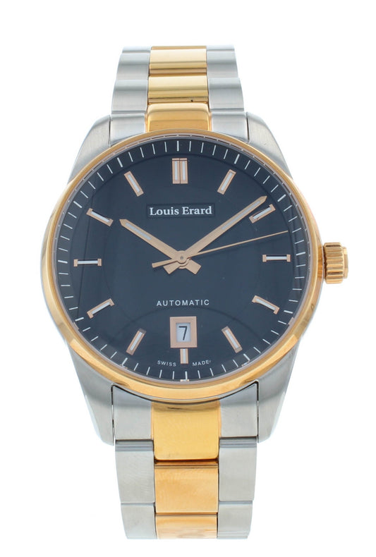 Louis Erard Heritage 40mm Two-Tone Auto Black Dial Men's Watch 69101AB72.BMA21