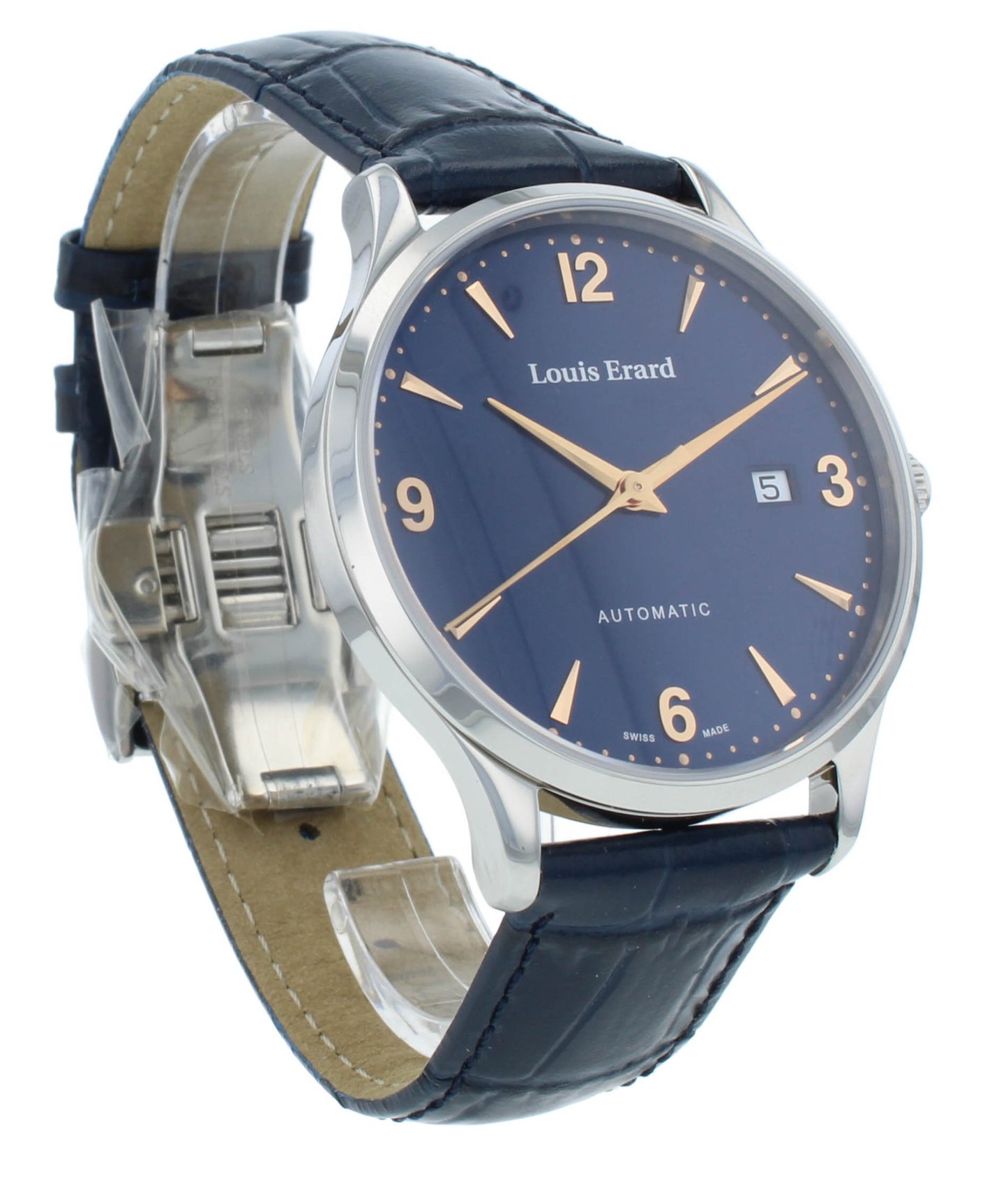 Louis Erard Heritage 40mm Automatic Blue Dial Men's Watch 69219AA15.BDC84
