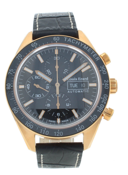 Louis Erard Sportive 44mm Chrono Black Dial Auto Men's Watch 78109PR12.BDCR152