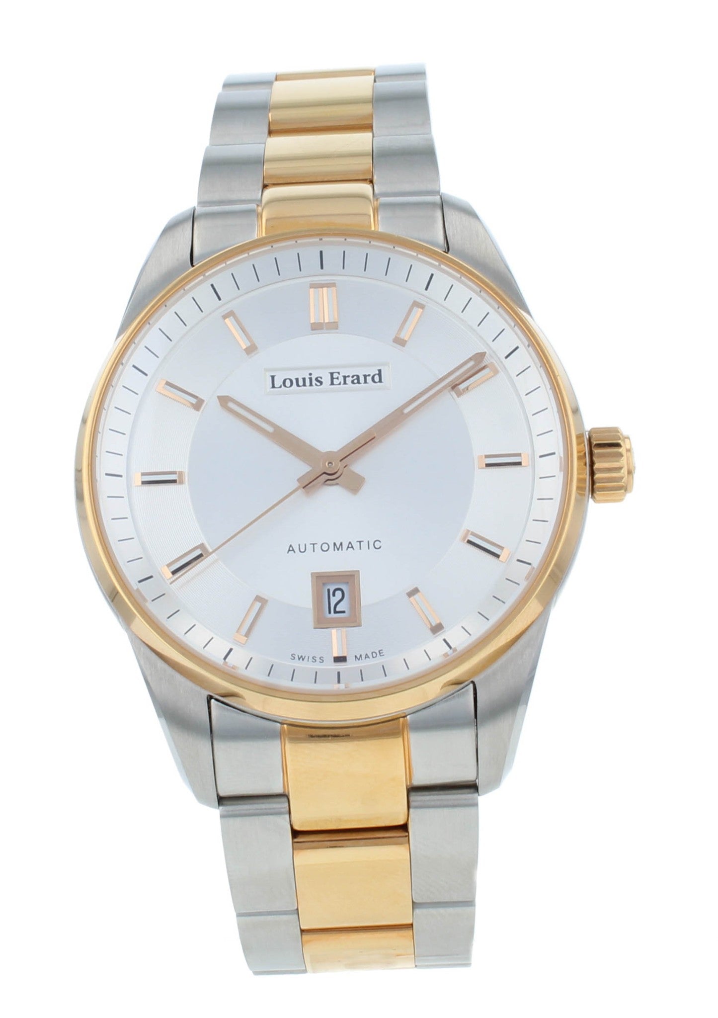 Louis Erard Heritage 40mm Silver Dial Auto Two-Tone Men's Watch 69101AB71.BMA21