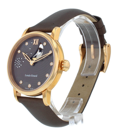 Louis Erard Emotion 34mm Auto Brown Diamond Dial Ladies Watch 64603PR36.BARS66