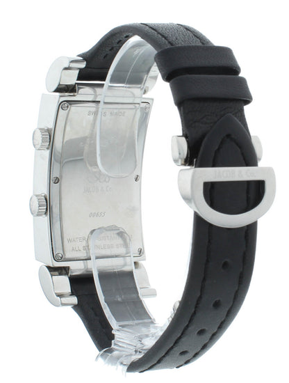Jacob & Co. Angel Two-Time Zone Blue Dial Stainless Steel Quartz Watch