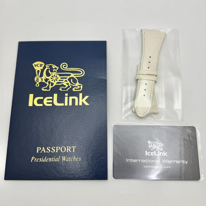 IceLink Senator Six Time Zone XL 40X56mm Quartz Men's Steel Watch PVDSATNDA