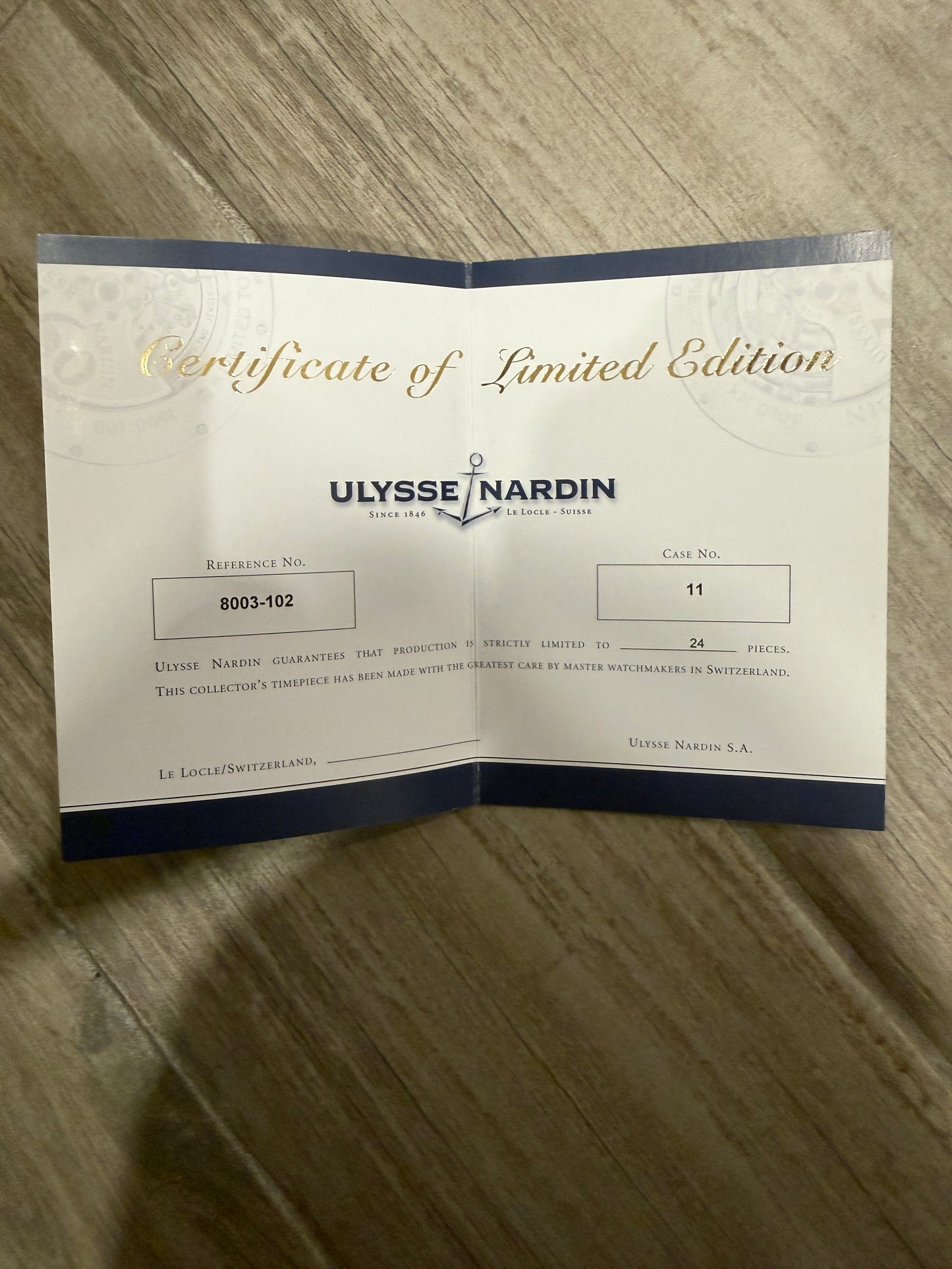 Ulysse Nardin Marine Diver Chronograph 42mm Automatic Men's Watch 8003-102