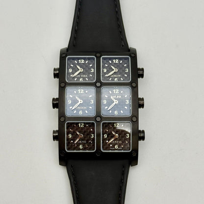 IceLink Senator Six Time Zone 33X45mm Quartz Unisex Watch PVDSATNDA