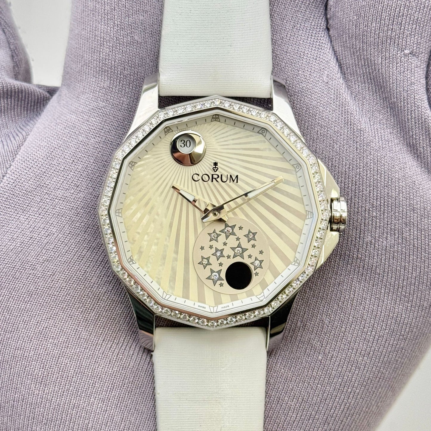 Corum Admirals Cup Legend 38mm White Dial Auto Men's Watch 384.101.47/0F49 AA01