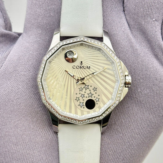 Corum Admirals Cup Legend 38mm White Dial Auto Men's Watch 384.101.47/0F49 AA01