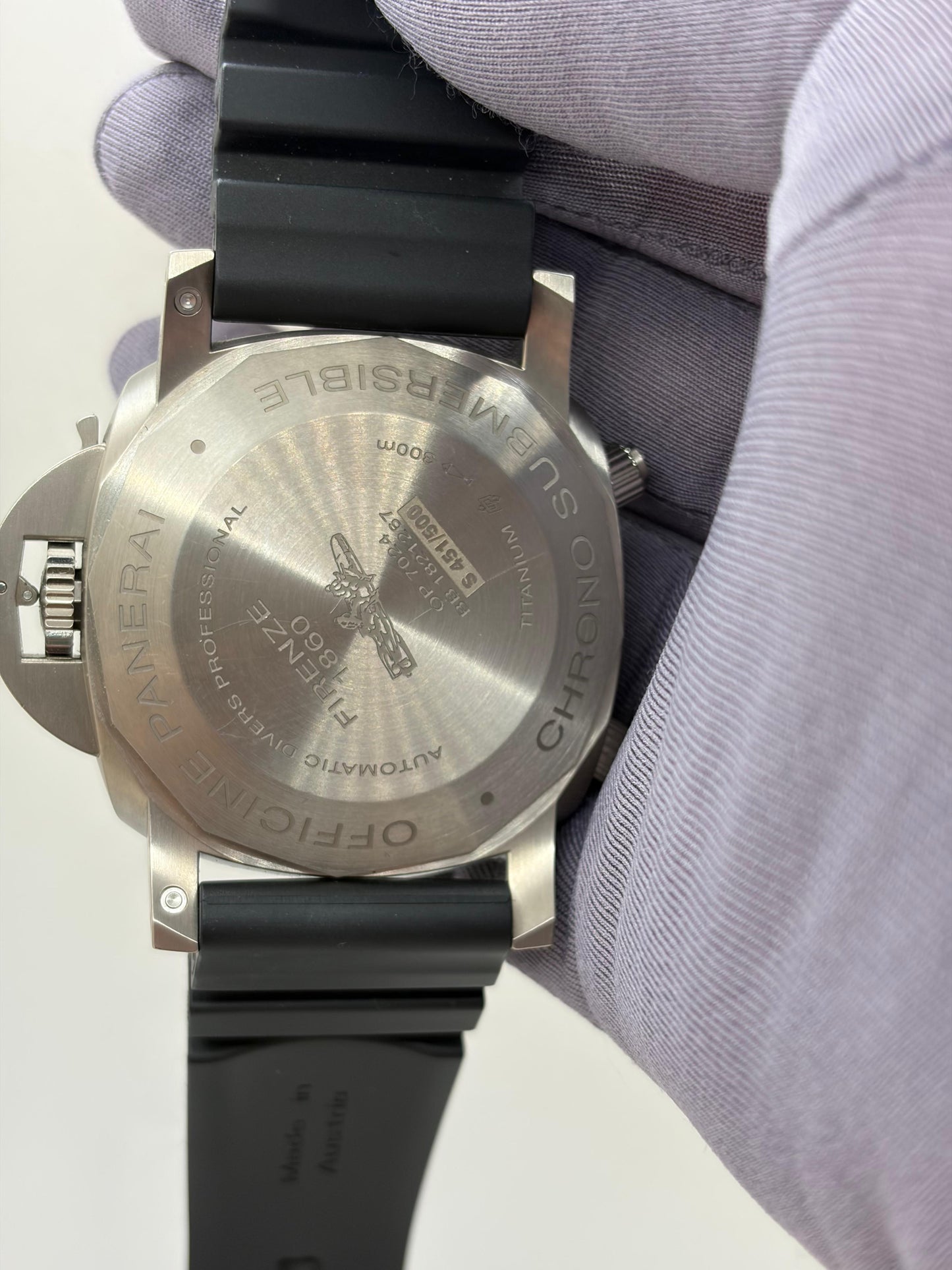 Panerai Sumberisable 42mm Automatic Titanium Black Dial Men's Watch PAM00614