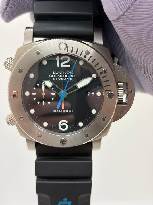 Panerai Sumberisable 42mm Automatic Titanium Black Dial Men's Watch PAM00614