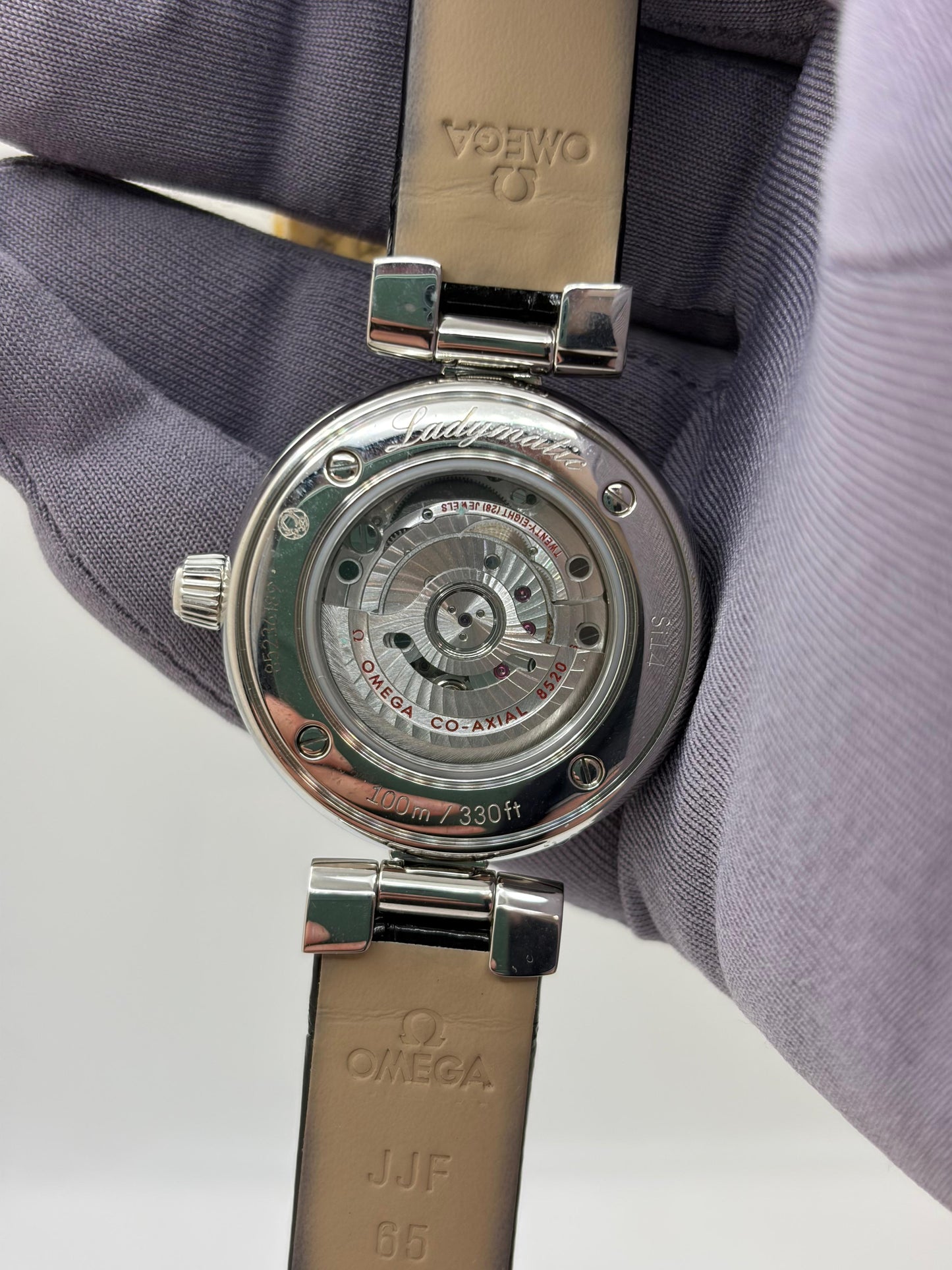Omega De Ville Ladymatic Diamond Dial & Bezel Ladies Watch 425.38.34.20.51.001