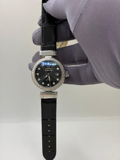Omega De Ville Ladymatic Diamond Dial & Bezel Ladies Watch 425.38.34.20.51.001