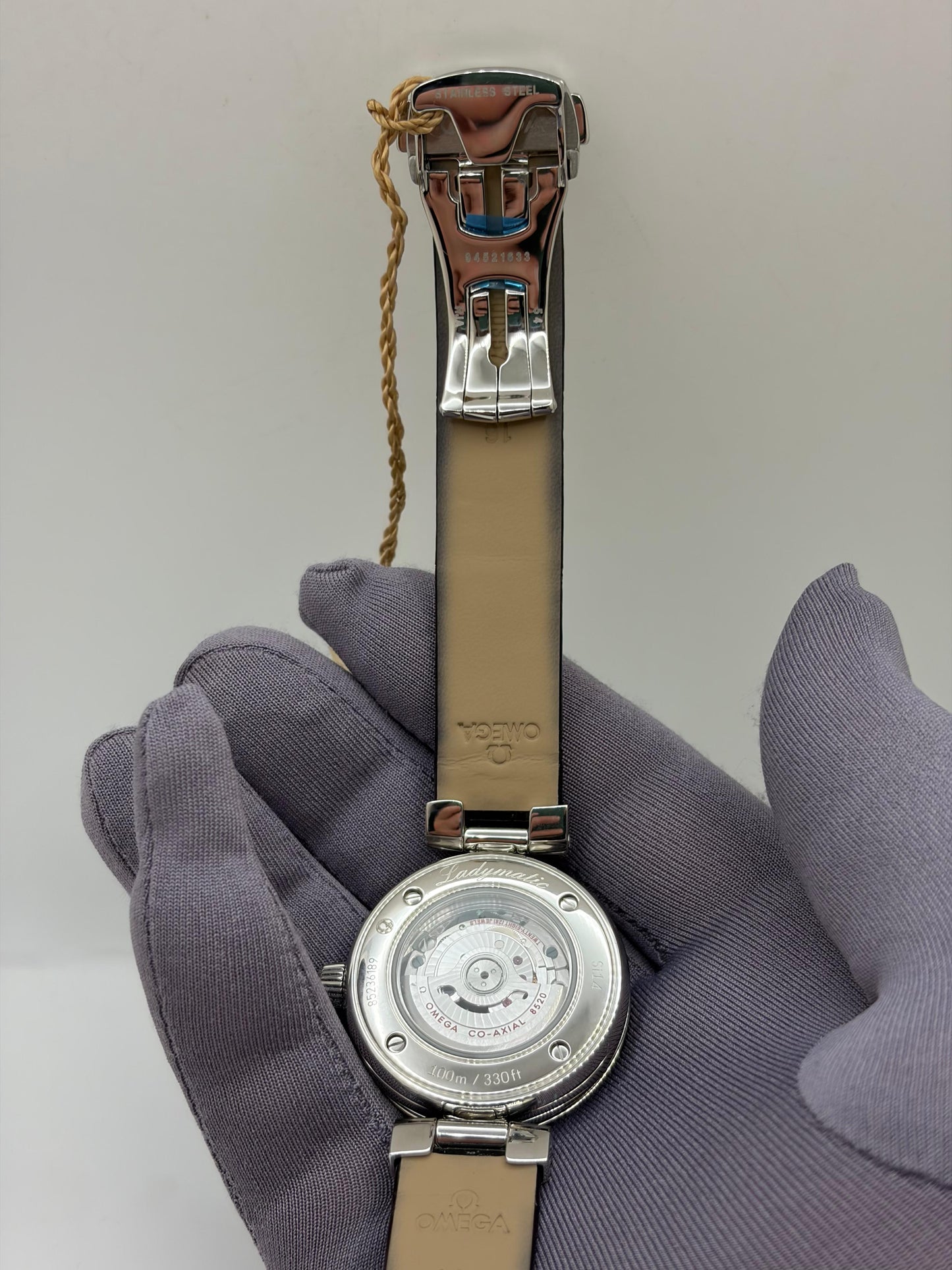 Omega De Ville Ladymatic Diamond Dial & Bezel Ladies Watch 425.38.34.20.51.001