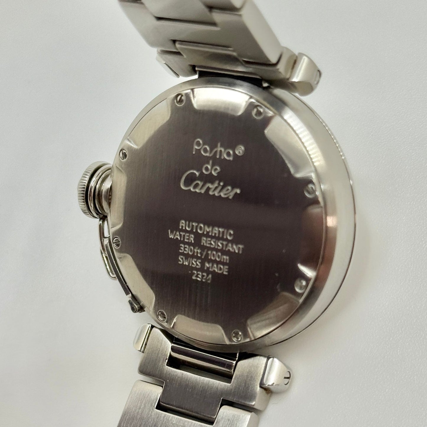Cartier Pasha C 35mm Automatic White Dial Steel Men's Watch W31015M7 - 2324