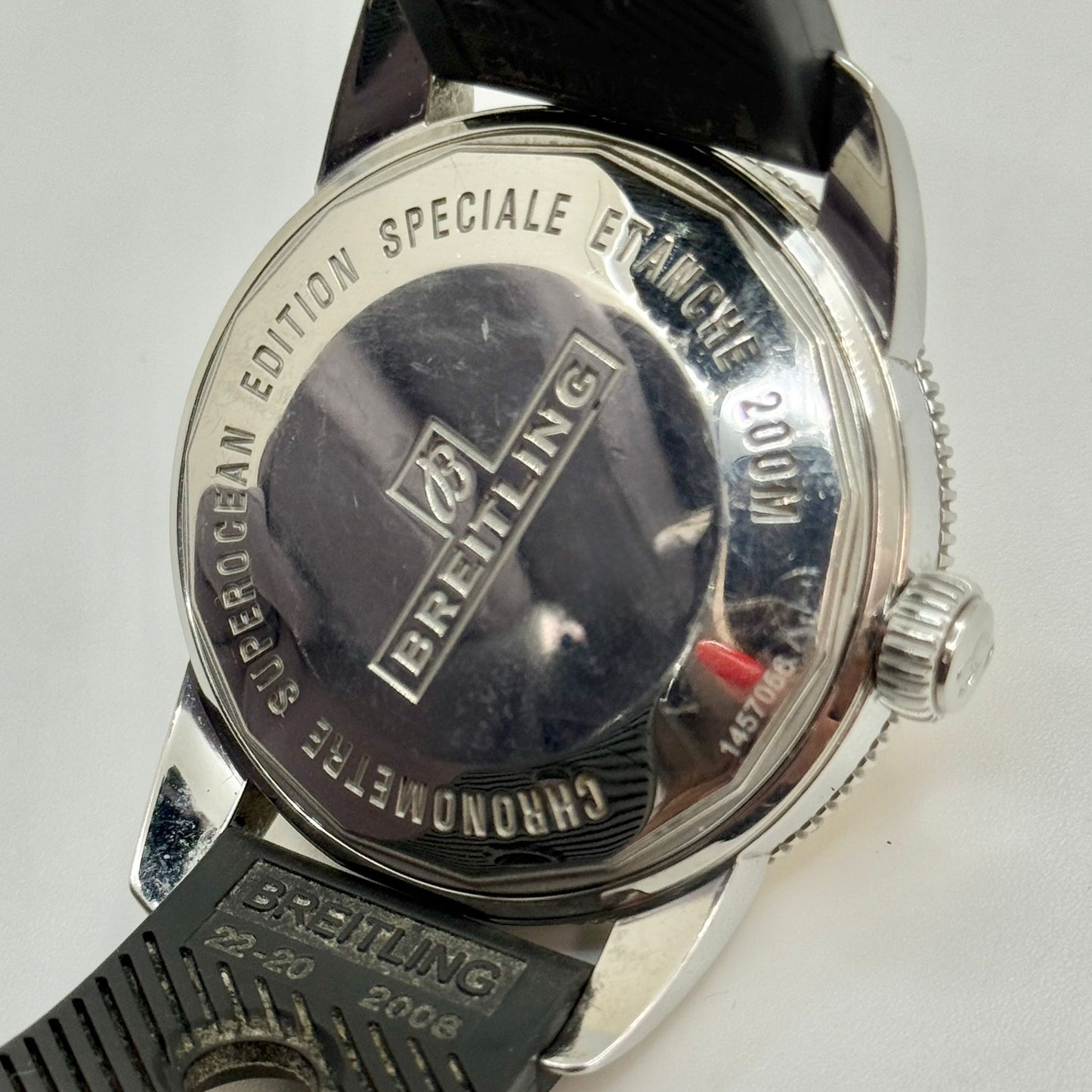 Breitling Superocean 42mm Steel & 18k Rose Gold Black Dial Men's Watch U17321