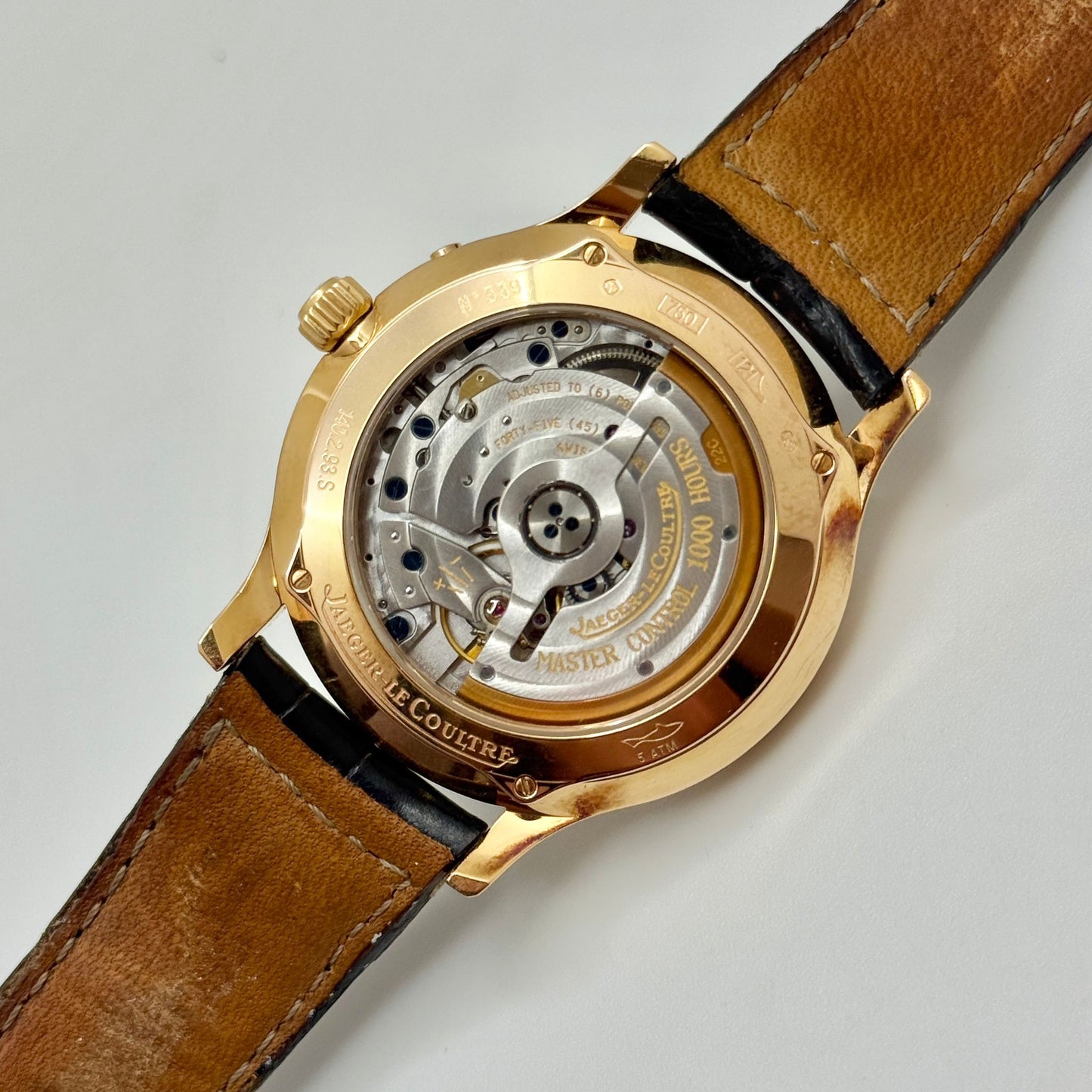 Jaeger LeCoultre Master Control 37mm 18k Rose Gold Men's Watch 140.2.93.S