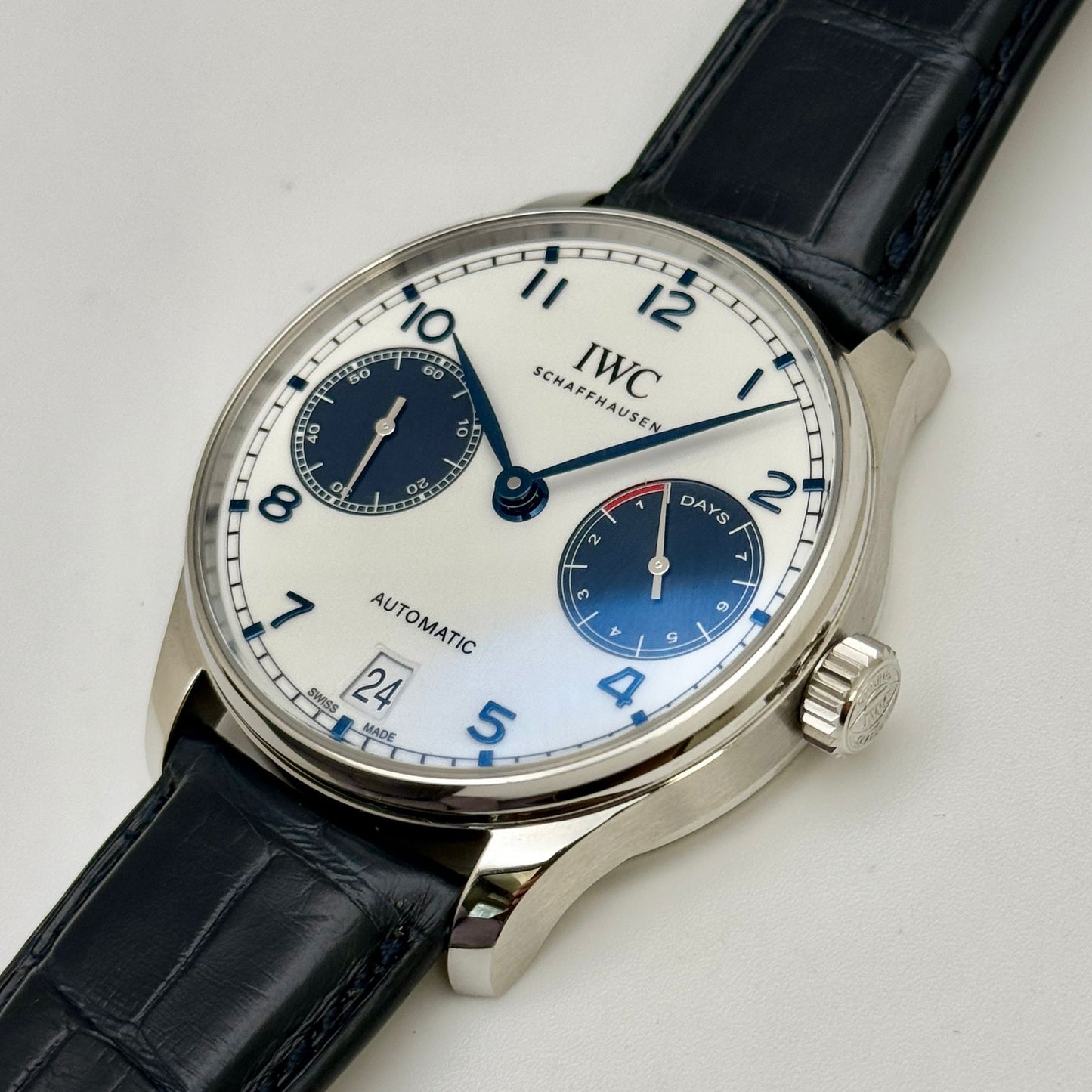IWC Portugiser 42.3mm Auto 7-Day Power Reserve White Dial Men's Watch IW500715