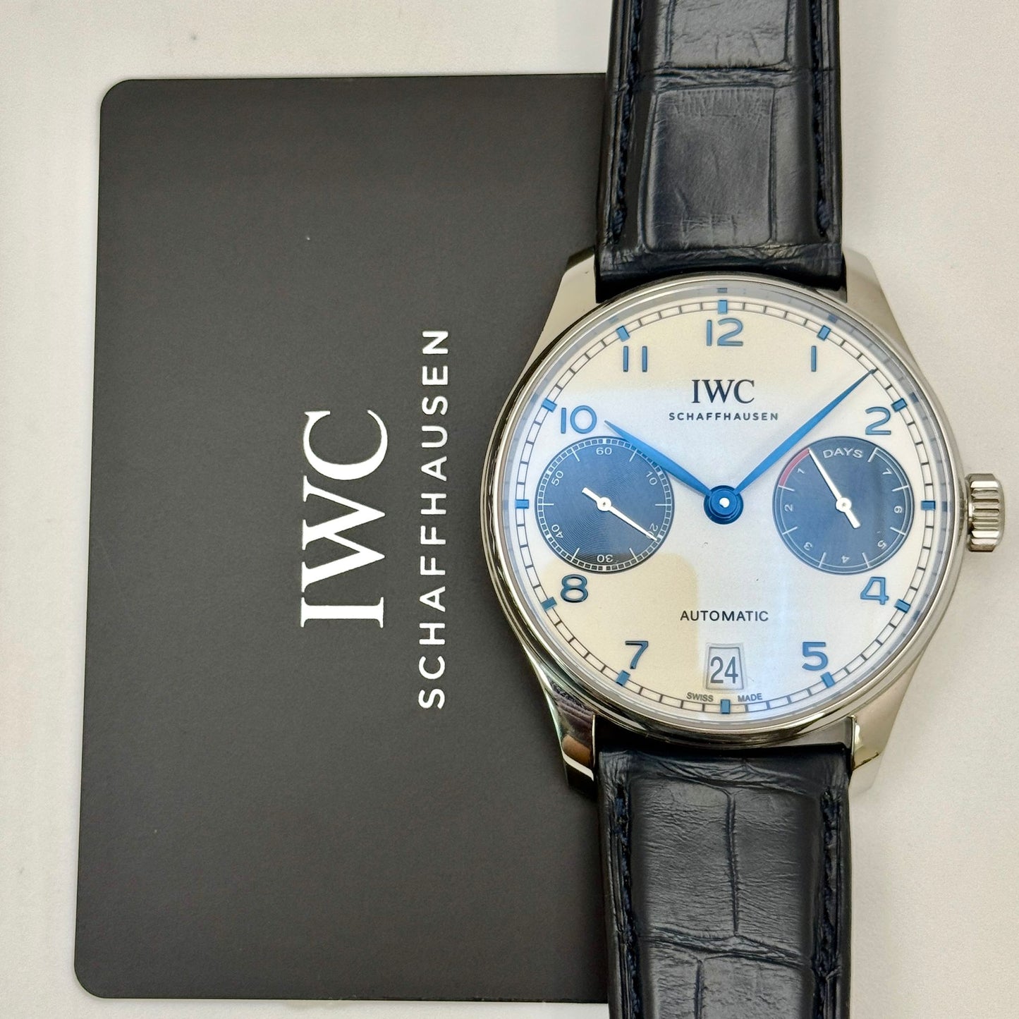 IWC Portugiser 42.3mm Auto 7-Day Power Reserve White Dial Men's Watch IW500715