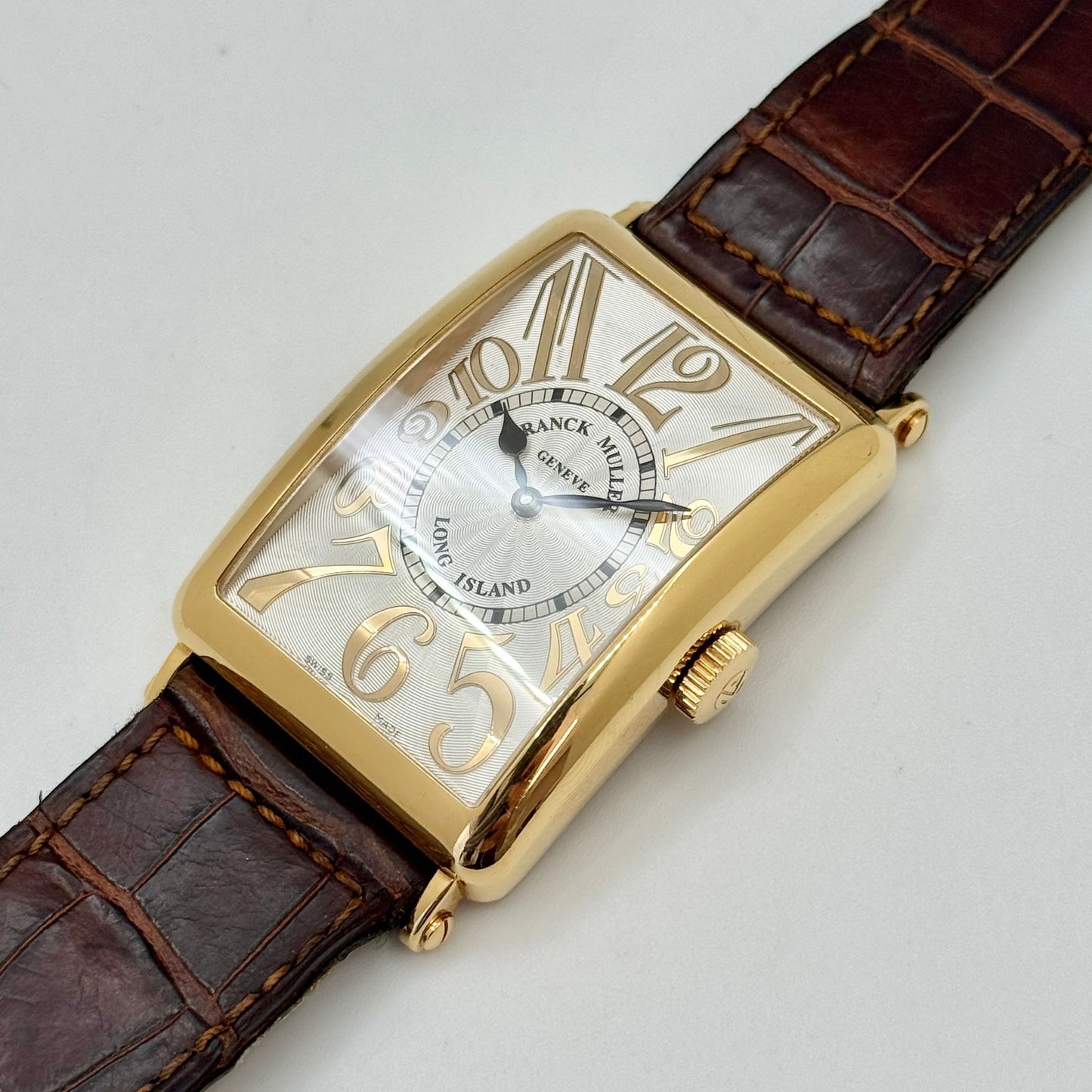 Franck Muller Long Island 32x54mm Automatic 18k Yellow Gold Men's Watch 1200SC