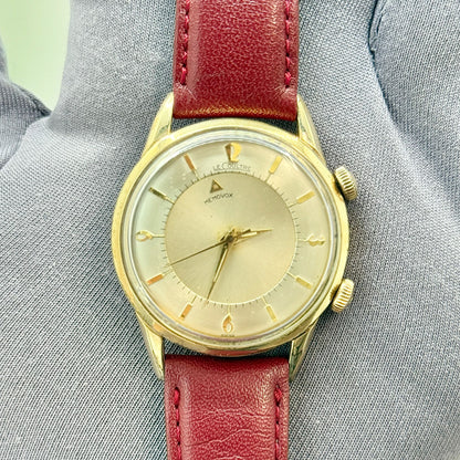 Jaeger LeCoultre Memovox Steel Manual Hand Wind 33mm Alarm Men's Vintage Watch