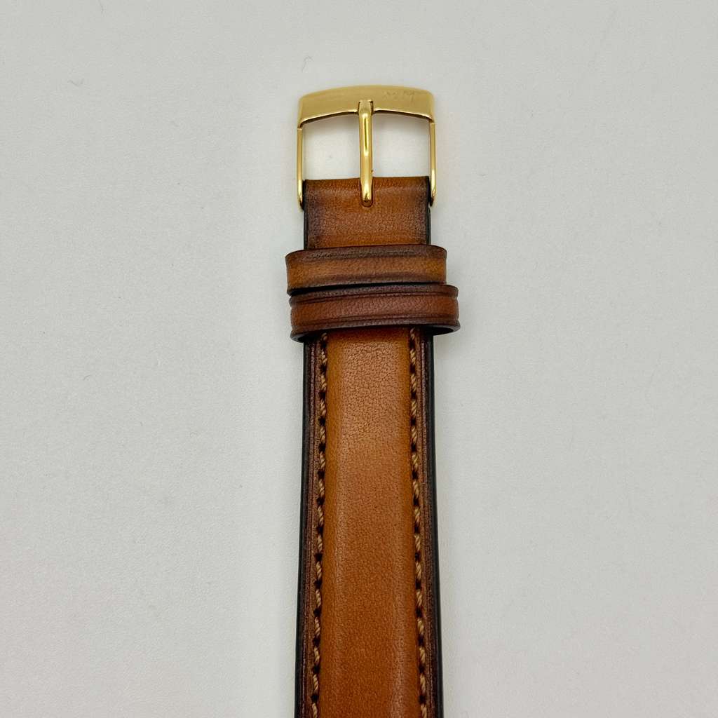 IWC 36mm Manual Hand Wind 18k Yellow Gold Aftermarket Strap Vintage Men's Watch
