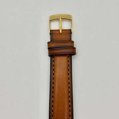 IWC 36mm Manual Hand Wind 18k Yellow Gold Aftermarket Strap Vintage Men's Watch