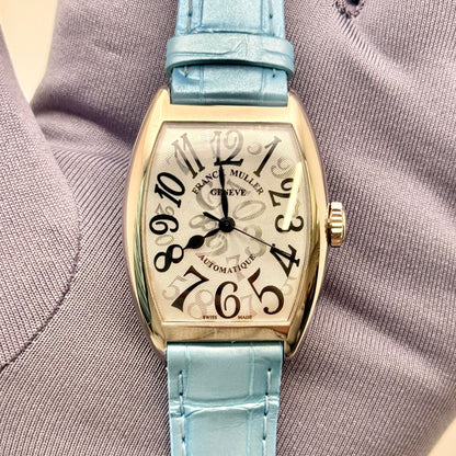 Franck Muller Cintree Curvex 29x39mm 18k White Gold Ladies Watch 7500 SC AT FO
