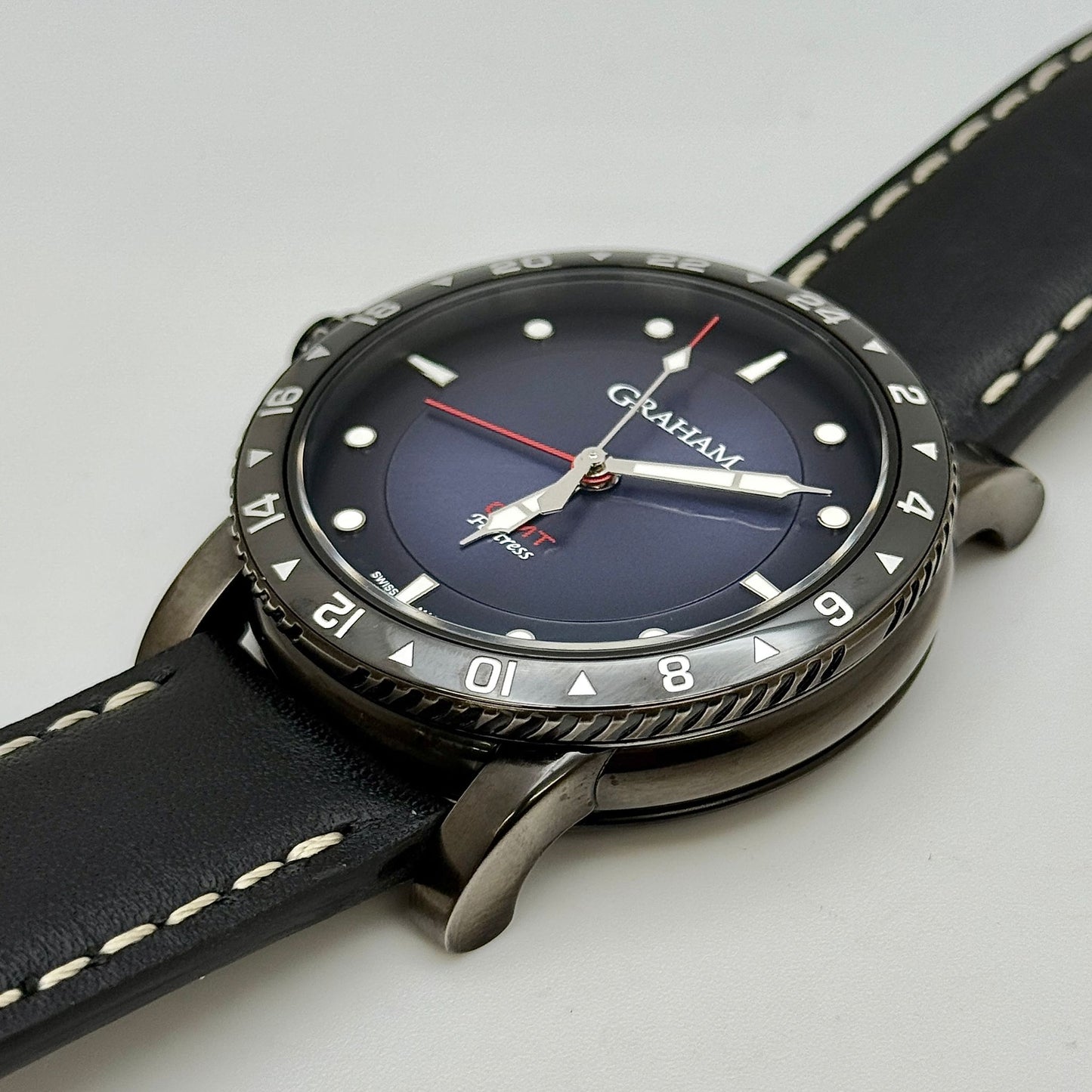 Graham Fortress City GMT 44mm Blue Dial Automatic Men's Watch 2FOBV.U03A