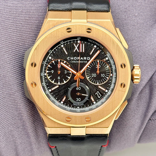 Chopard Alpine Eagle 44mm Automatic Chrono 18k Rose Gold Men's Watch 295387-9001