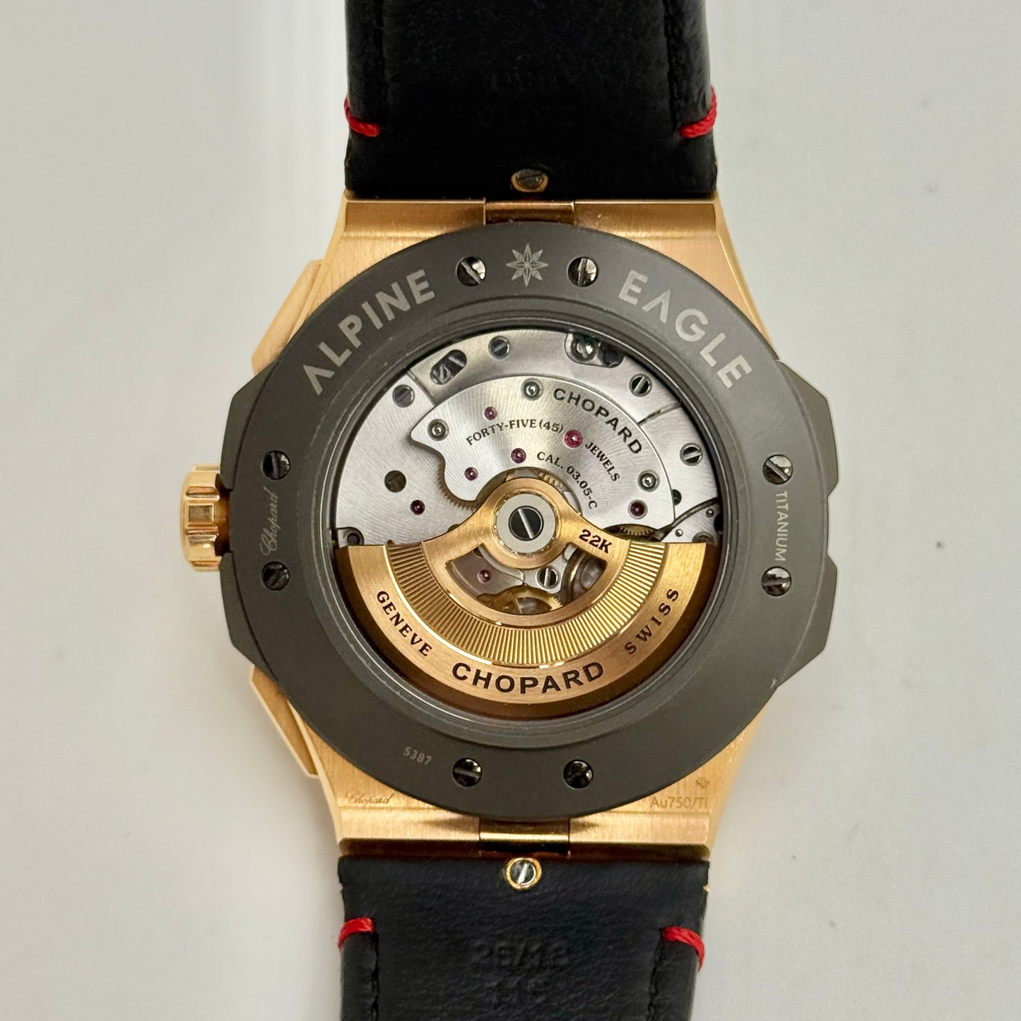 Chopard Alpine Eagle 44mm Automatic Chrono 18k Rose Gold Men's Watch 295387-9001
