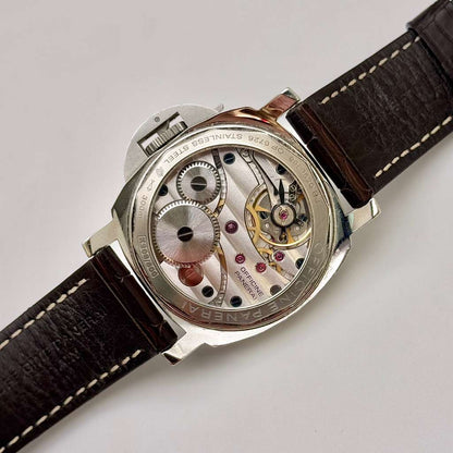 Panerai Luminor Base Manual White Dial 44mm Stainless Steel Men's Watch PAM00114