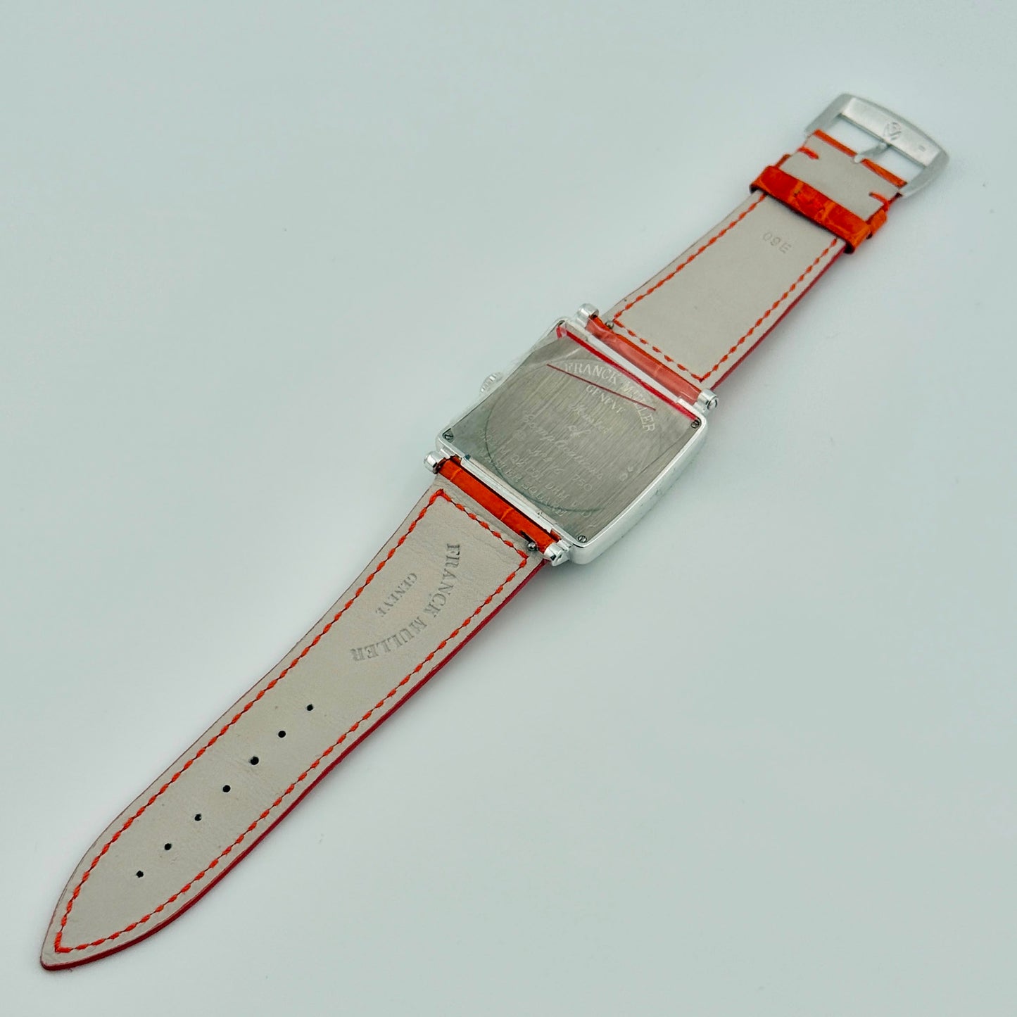Franck Muller Master Square White Gold Quartz Ladies Watch 6002 M QZ COL DRM V D