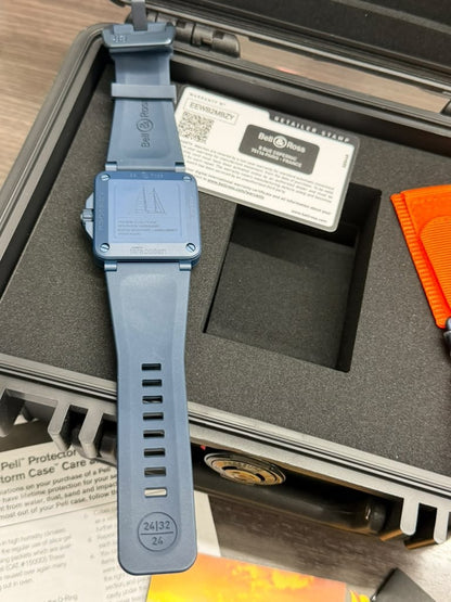 Bell & Ross BR-03 42mm Automatic Blue Dial Men's Watch BR0392-D-TR-CE/SRB