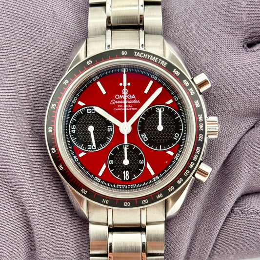 Omega Speedmaster Racing 40mm Red Dial Chrono Men's Watch 326.30.40.50.11.001
