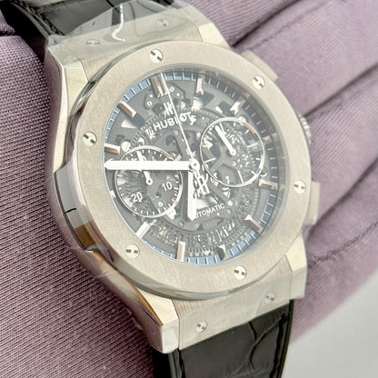 Hublot Classic Fusion Aerofusion Chrono 45mm Ceramic Men's Watch 525.NX.0170.LR