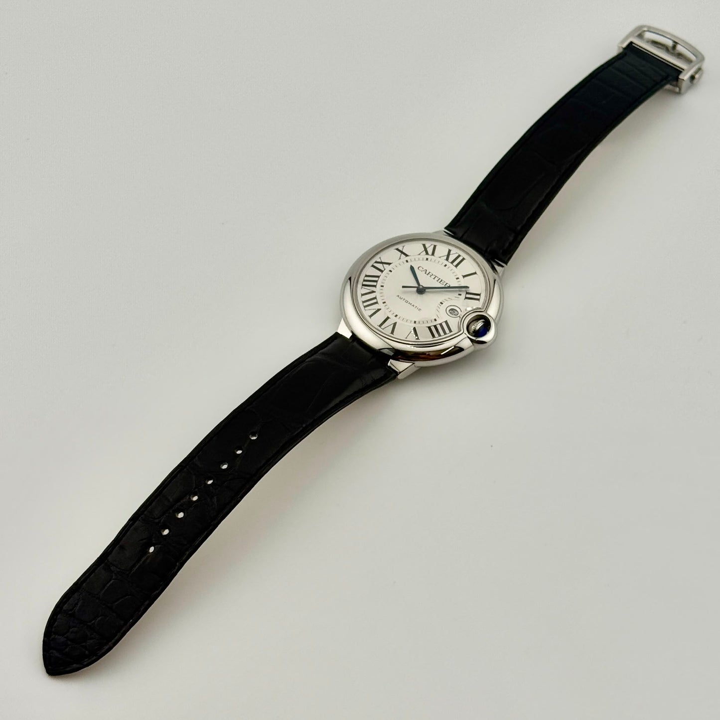 Cartier Ballon Bleu De Cartier 42mm Automatic Silver Dial Men's Watch WSBB0026