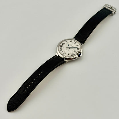 Cartier Ballon Bleu De Cartier 42mm Automatic Silver Dial Men's Watch WSBB0026
