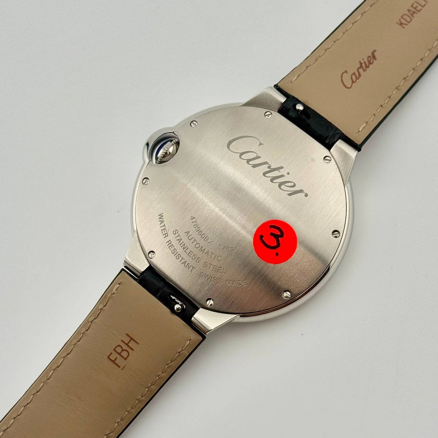 Cartier Ballon Bleu De Cartier 42mm Automatic Silver Dial Men's Watch WSBB0026