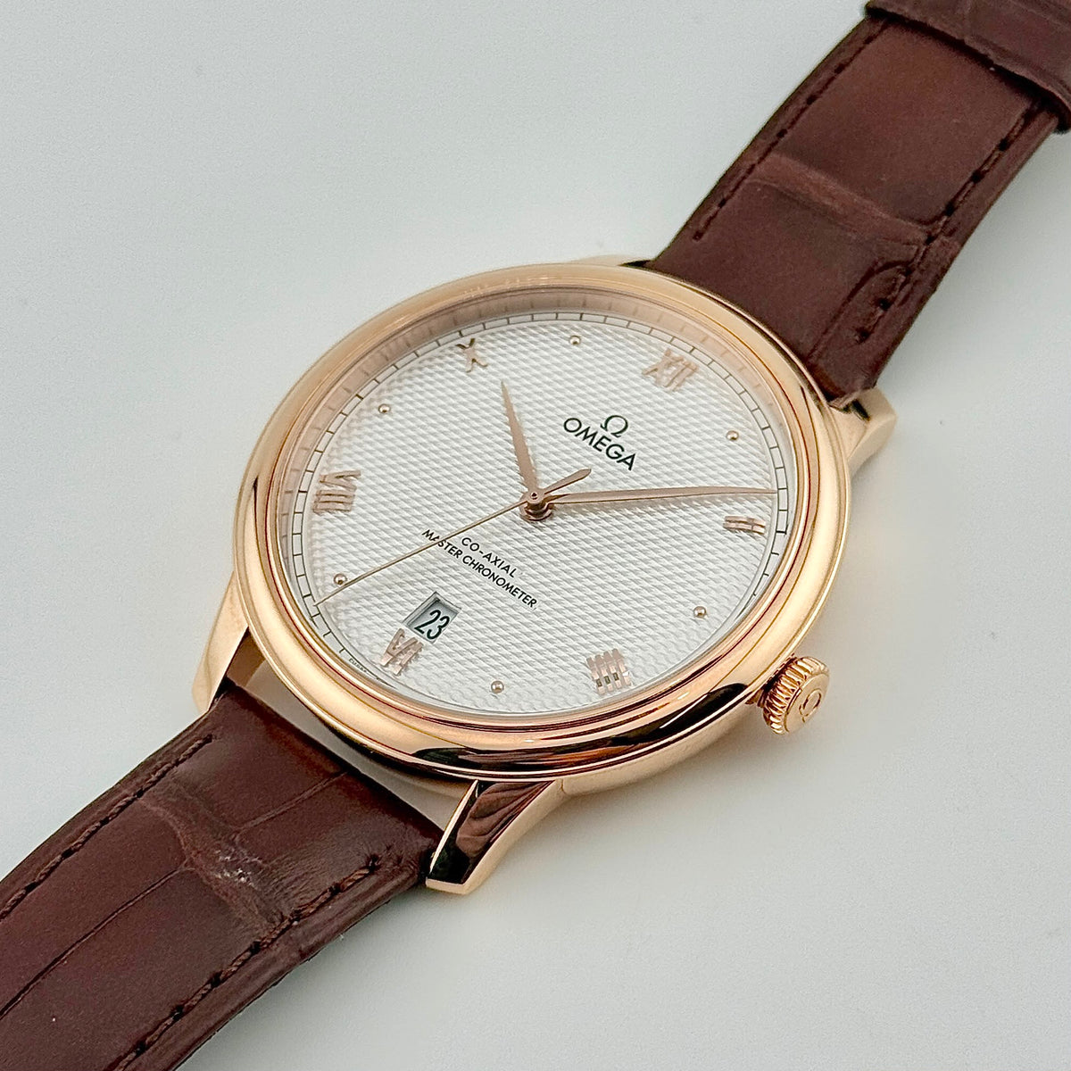 Omega De Ville Prestige 40mm 18kt Rose Gold Auto Men's Watch 434.53.40.20.02.001