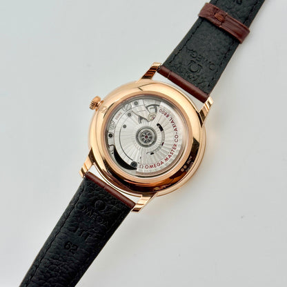 Omega De Ville Prestige 40mm 18kt Rose Gold Auto Men's Watch 434.53.40.20.02.001