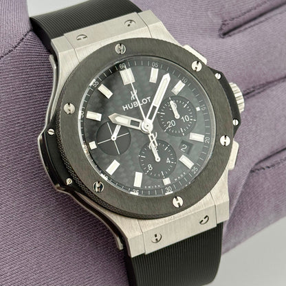 Hublot Big Bang 44mm Automatic Chronograph Black Dial Men's Watch 301.SM.1770.RX