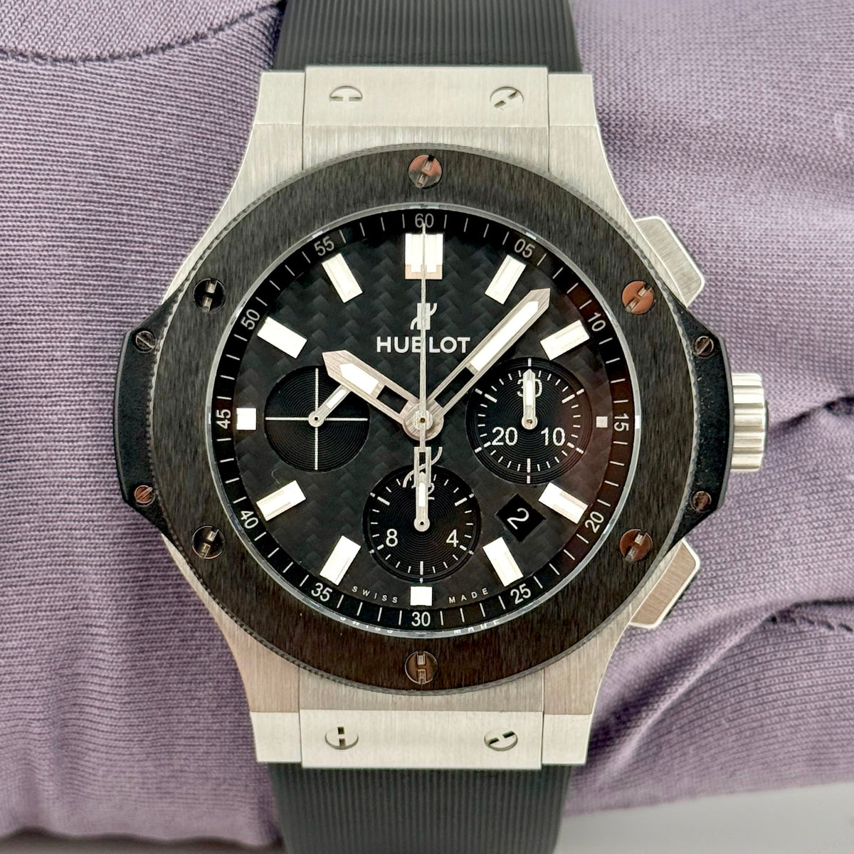 Hublot Big Bang 44mm Automatic Chronograph Black Dial Men's Watch 301.SM.1770.RX