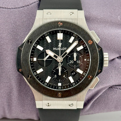 Hublot Big Bang 44mm Automatic Chronograph Black Dial Men's Watch 301.SM.1770.RX
