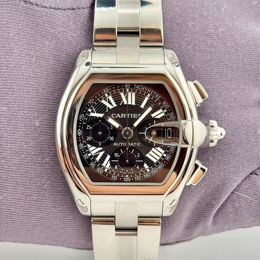 Cartier Roadster XL 43mm Chrono Black Dial Automatic Men's Watch W62007X6-2618