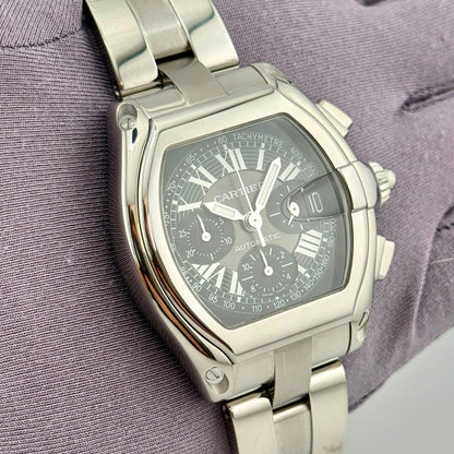 Cartier Roadster XL 43mm Chrono Black Dial Automatic Men's Watch W62007X6-2618