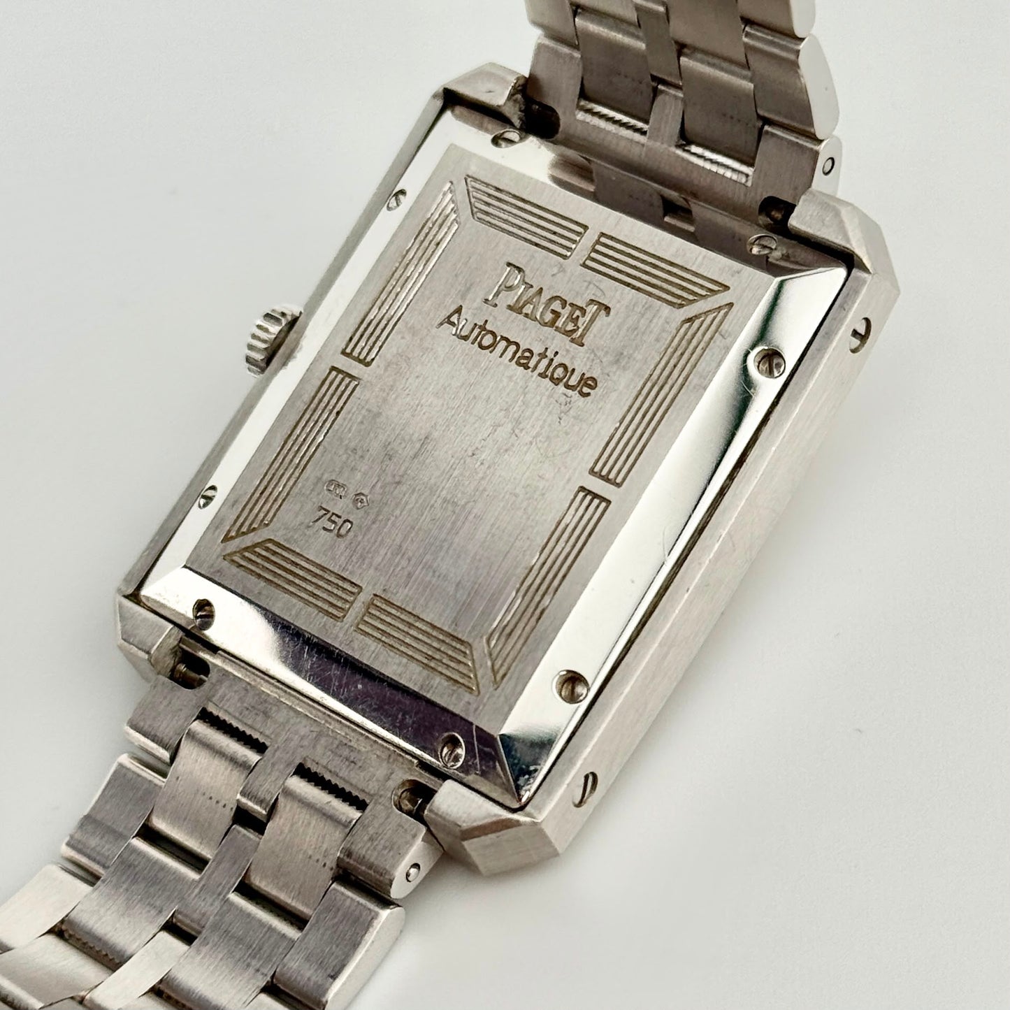 Piaget Protocole 18k White Gold 34x31mm Silver Dial Automatic Men's Watch 26100