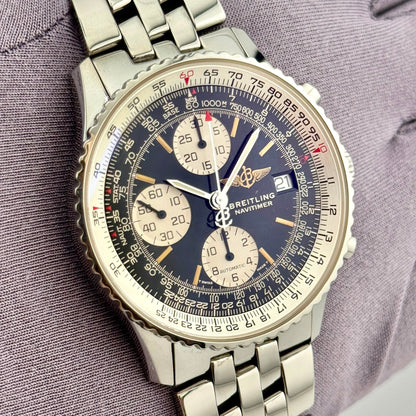 Breitling Navitimer 41.5mm Steel Chronograph Black Dial Men's Watch A13022
