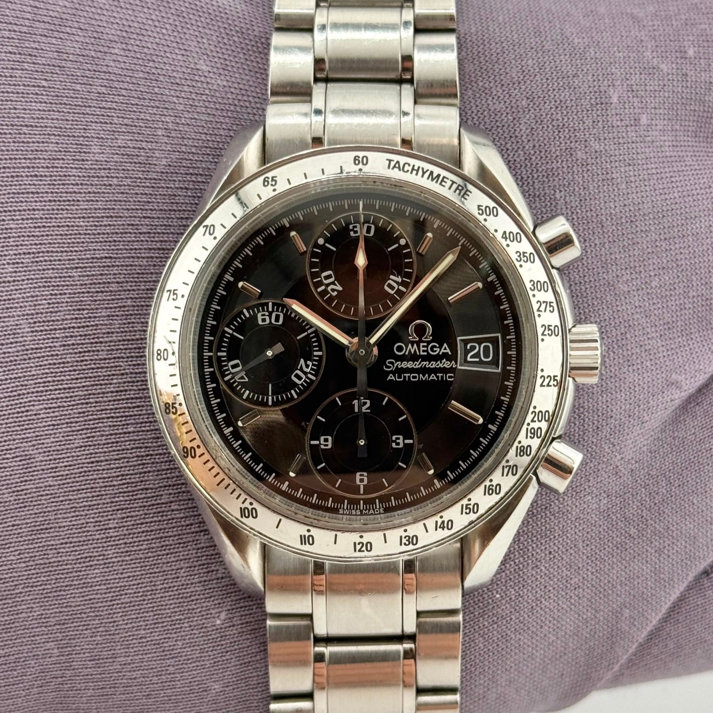 Omega Speedmaster 39mm Automatic Black Dial Chronograph Men's Watch 3513.50.00