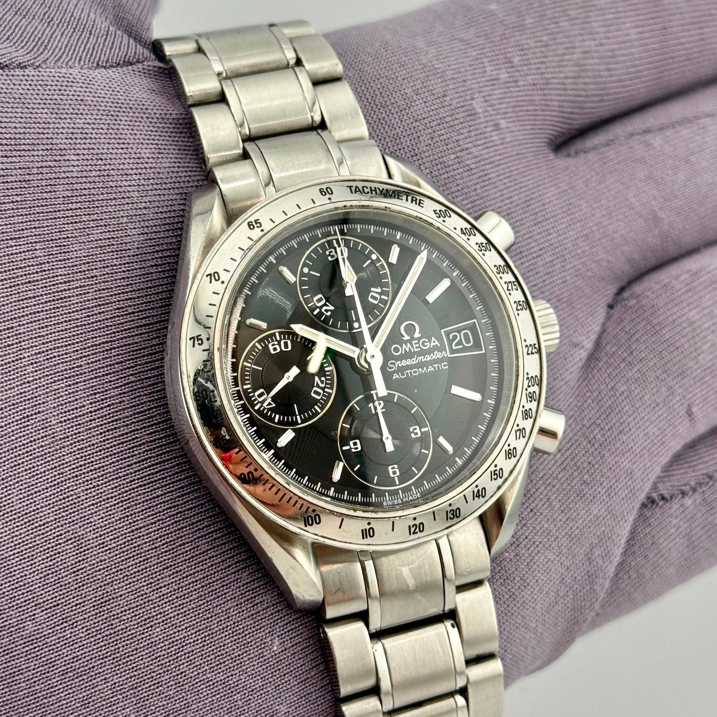 Omega Speedmaster 39mm Automatic Black Dial Chronograph Men's Watch 3513.50.00