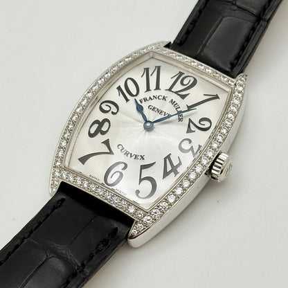 Franck Muller Curvex Quartz 31x36mm Diamond Bezel Ladies Watch 2852 QZ DP